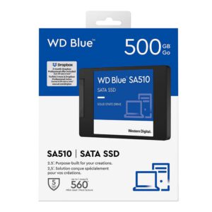 WD Blue SA510 500GB SSD 3D NAND SATA III 6Gb/s 2.5" Internal Solid State Drive