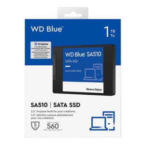 WD Blue SA510 1TB SSD 3D NAND SATA III 6Gb/s 2.5" Internal Solid State Drive