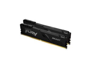 Kingston Fury Beast 16GB (2 x 8GB) 288-Pin PC RAM DDR4 3200 (PC4 25600) Memory (Desktop Memory) Model KF432C16BBK2/16