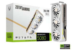 ZOTAC GAMING GeForce RTX 5080 SOLID OC White Edition ZT-B50800Q-10P